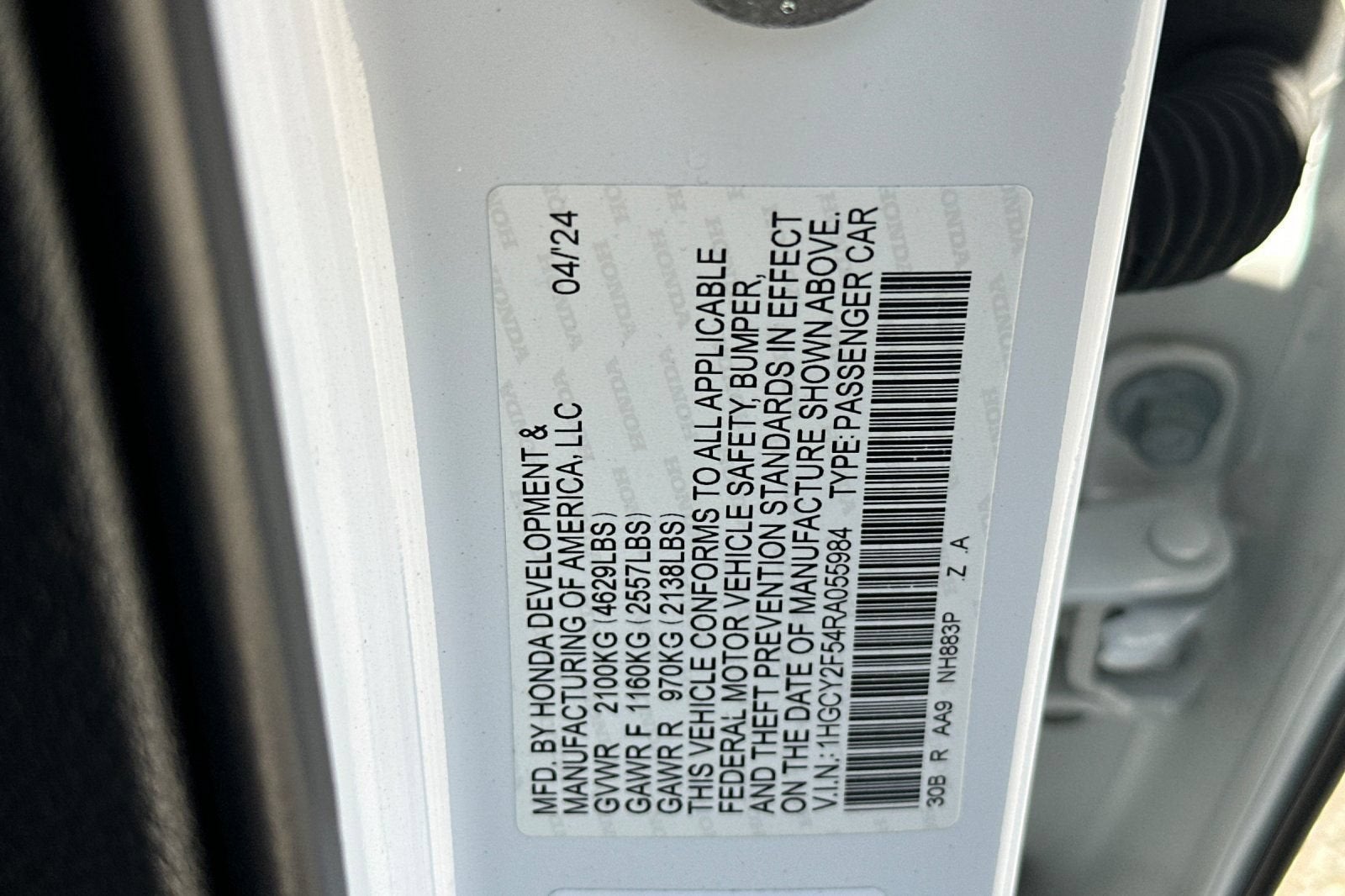 2024 Honda Accord Hybrid Sport
