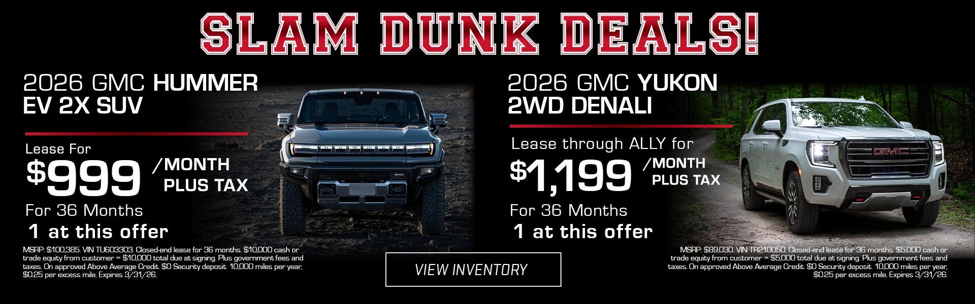 SLAM DUNK DEALS!