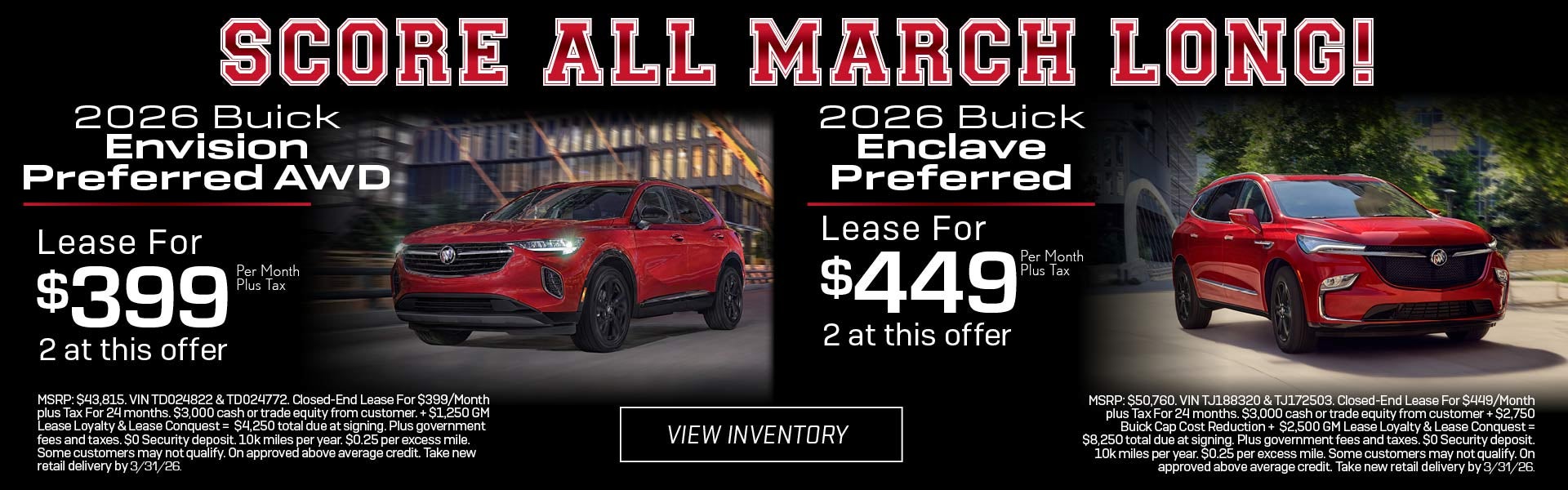 SCORE ALL MARCH LONG!