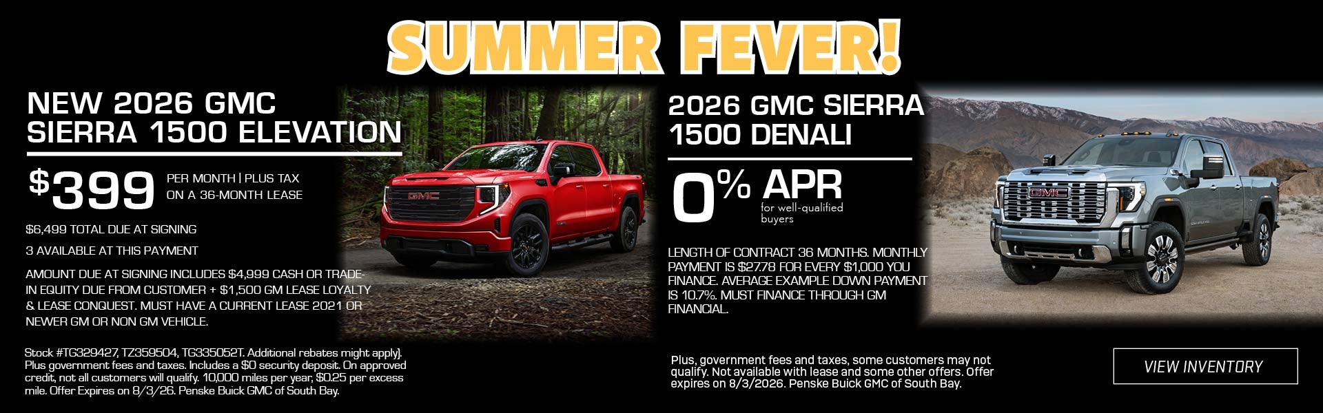 New 2026 GMC Sierra 1500 Elevation & Sierra 1500 denali