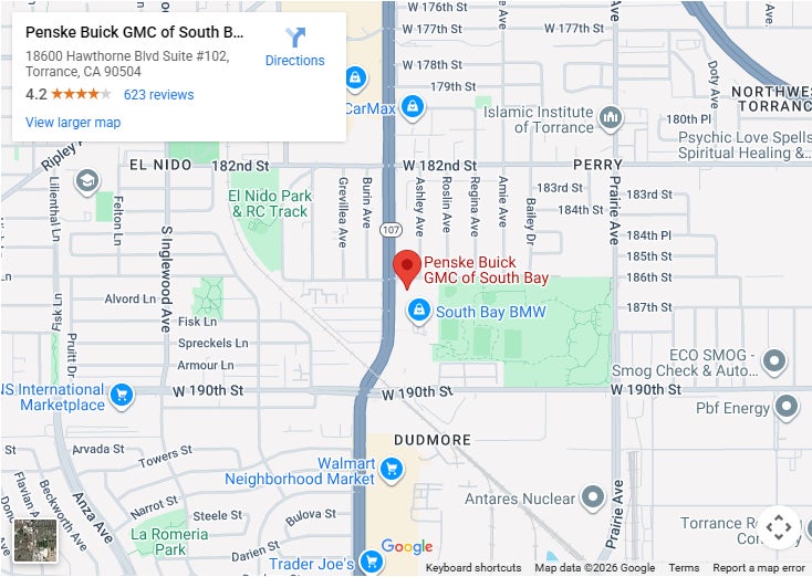 Map to Penske Cadillac of South Bay