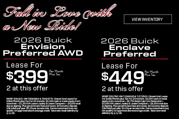 Fall in Love - 2026 Buick Envision & Enclave
