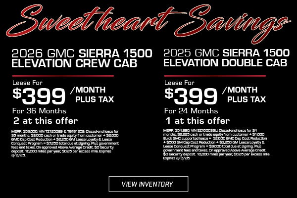 Sweetheart Savings - 2026 GMC Sierra 1500