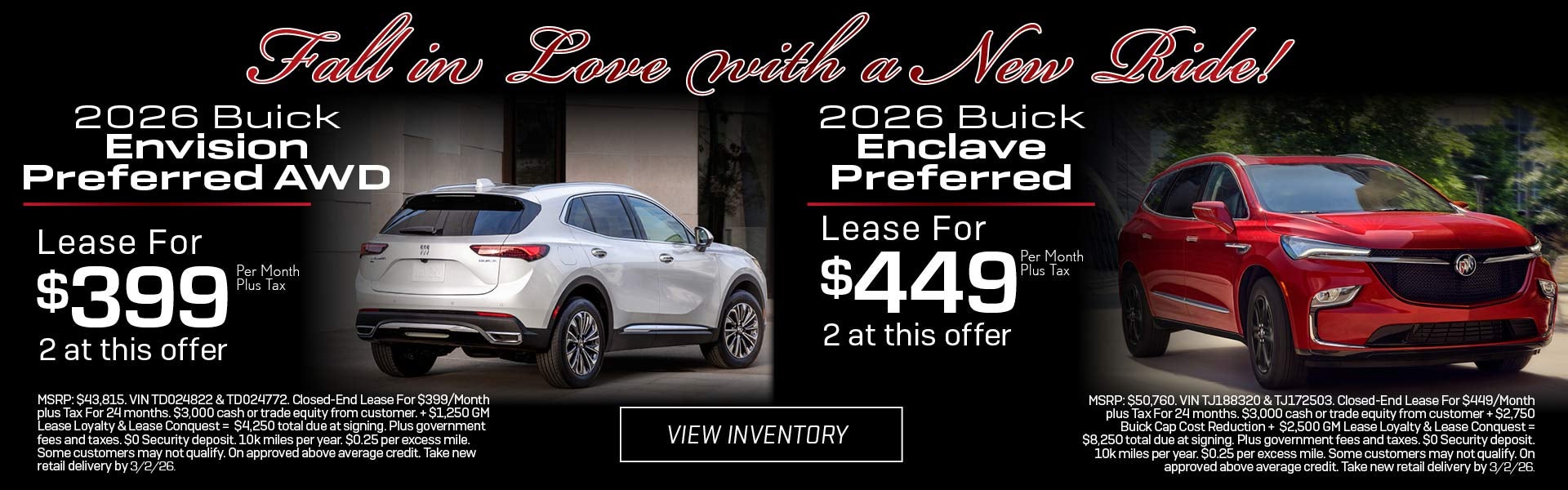 Fall in Love - 2026 Buick Envision & Enclave